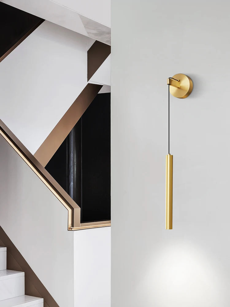 applique murale moderne en cuivre design minimaliste et créatif - vue 5 sur 8