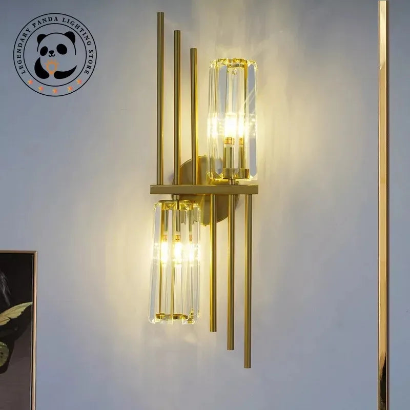 Applique murale LED en cristal de luxe postmodernes - vue 7 sur 14