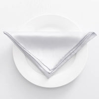 Serviette de table satin style moderne pour receptions