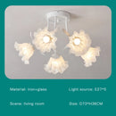 lustre nordique créatif à fleurs pour décoration intérieure