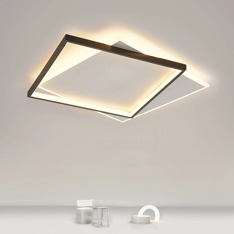 plafonnier led moderne simple décoration domestique nordique - vue 3 sur 9