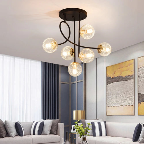 suspension luxe led pour décoration intérieure élégante - vue 5 sur 12
