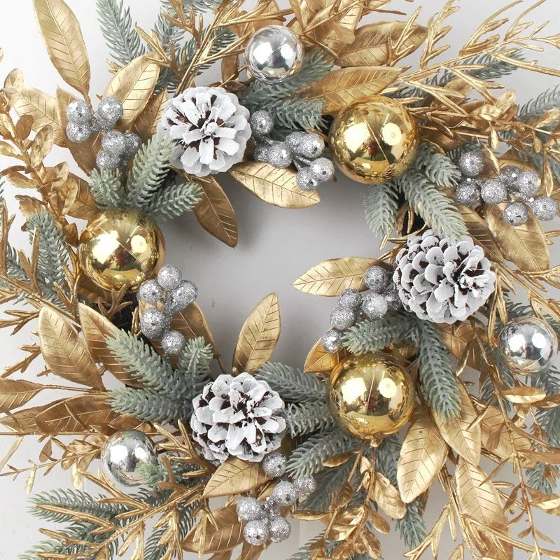 guirlande artificielle en rotin pour décorations de Noël et du Nouvel An - vue 8 sur 11