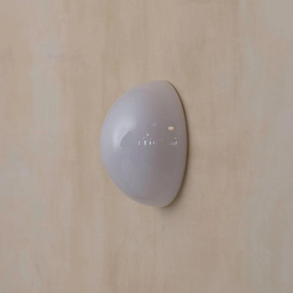 Wandleuchte aus Glas minimalistisch nordisches Halbkugel-Design - vue 3 sur 7