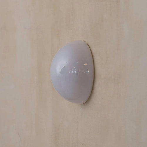 Wandleuchte aus Glas minimalistisch nordisches Halbkugel-Design - vue 3 sur 7