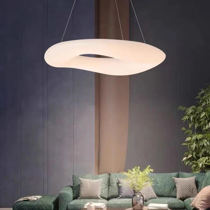 Lustre Led moderne lampes décoration de la maison PE Lustre chambre d'enfants plafonniers salon lampes suspendues intelligentes Fixtu - vue 4 sur 18