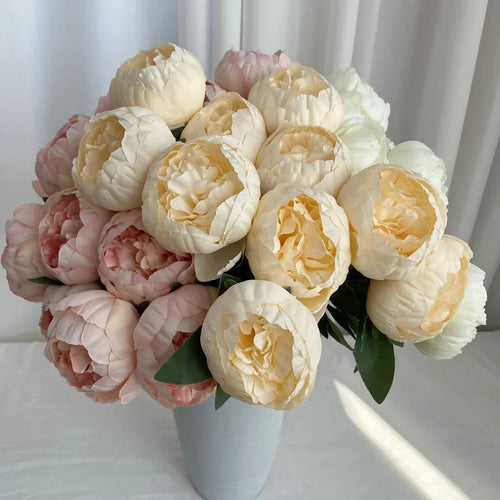 bouquet de pivoines artificielles pour mariage et décoration élégante