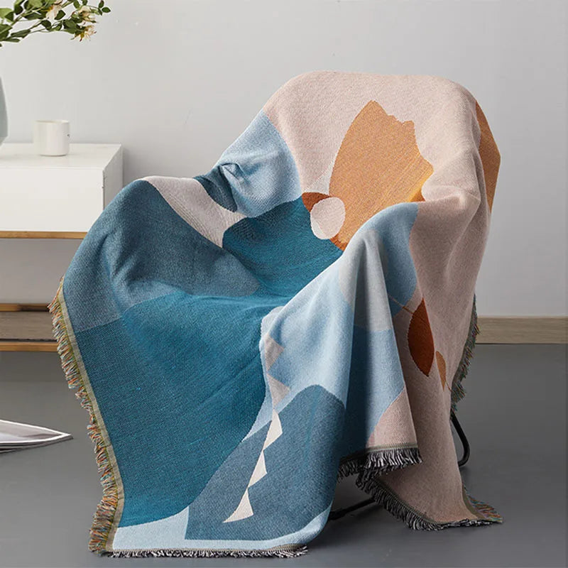 Plaid géométrique style nordique multifonction salon chambre