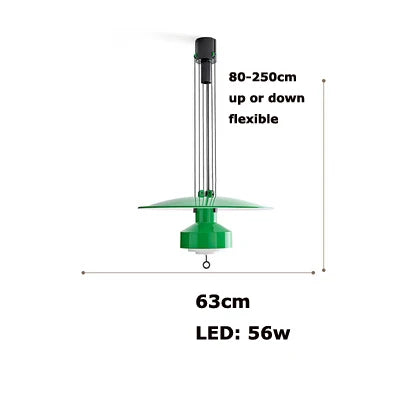 Minimalistischer flexibler LED-Kronleuchter aus Aluminium für die Innendekoration - vue 11 sur 14