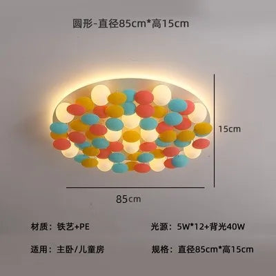 plafonnier led design romantique pour décoration artistique moderne - vue 8 sur 8