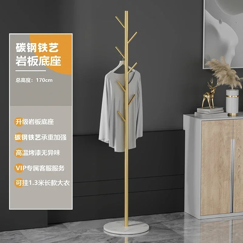 Multifunctional Floor Coat Rack, Hat Hanger, Tree Style, Freestanding Handbag Organizer, Luxury Storage Stand, 7 Hooks - vue 12 sur 28
