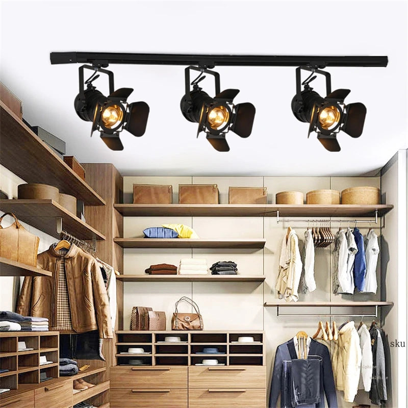 plafonnier led moderne style industriel rétro pour bar et café - vue 8 sur 13