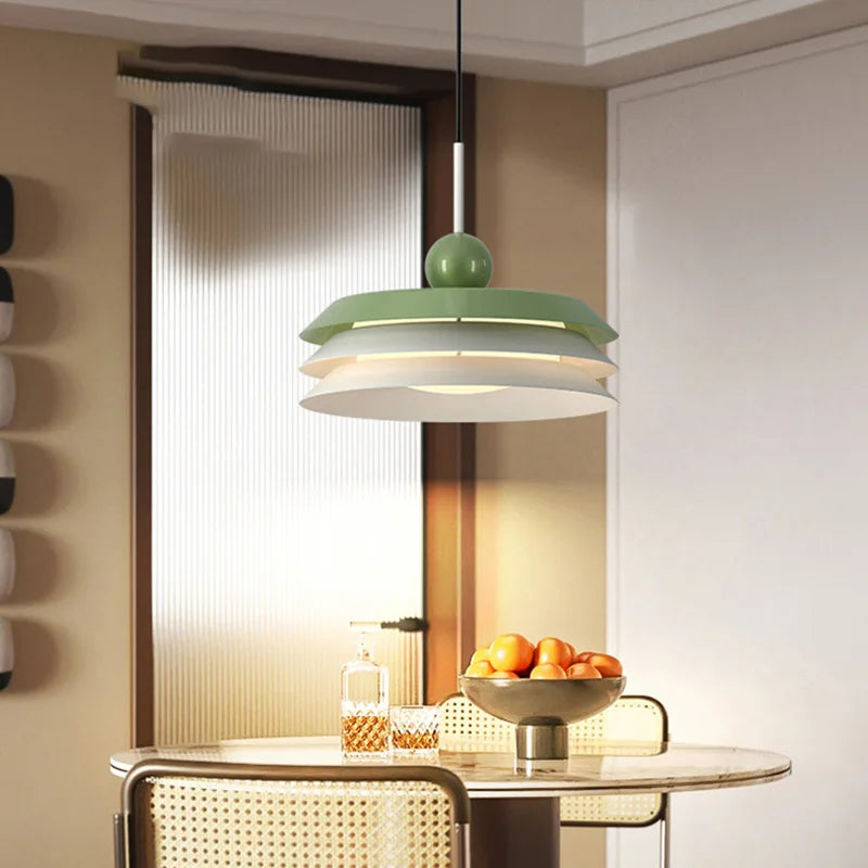 Moderne Pendelleuchte mit 3 Helligkeitsstufen und höhenverstellbarem Kabel - vue 3 sur 10