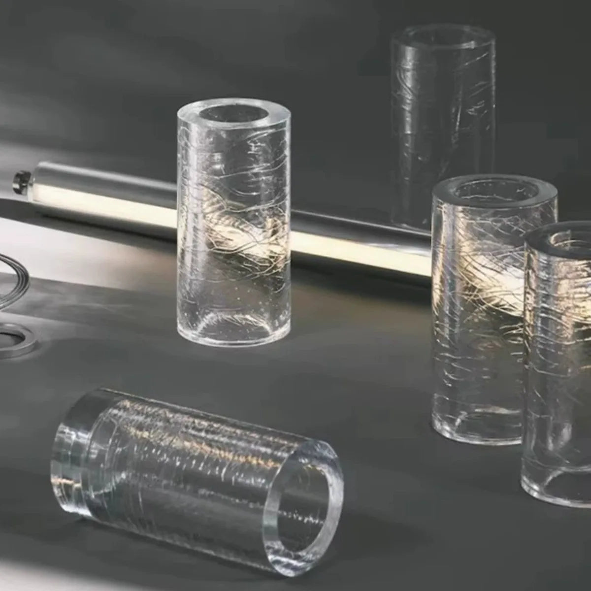 suspension en verre à led pour décoration intérieure moderne - vue 8 sur 7