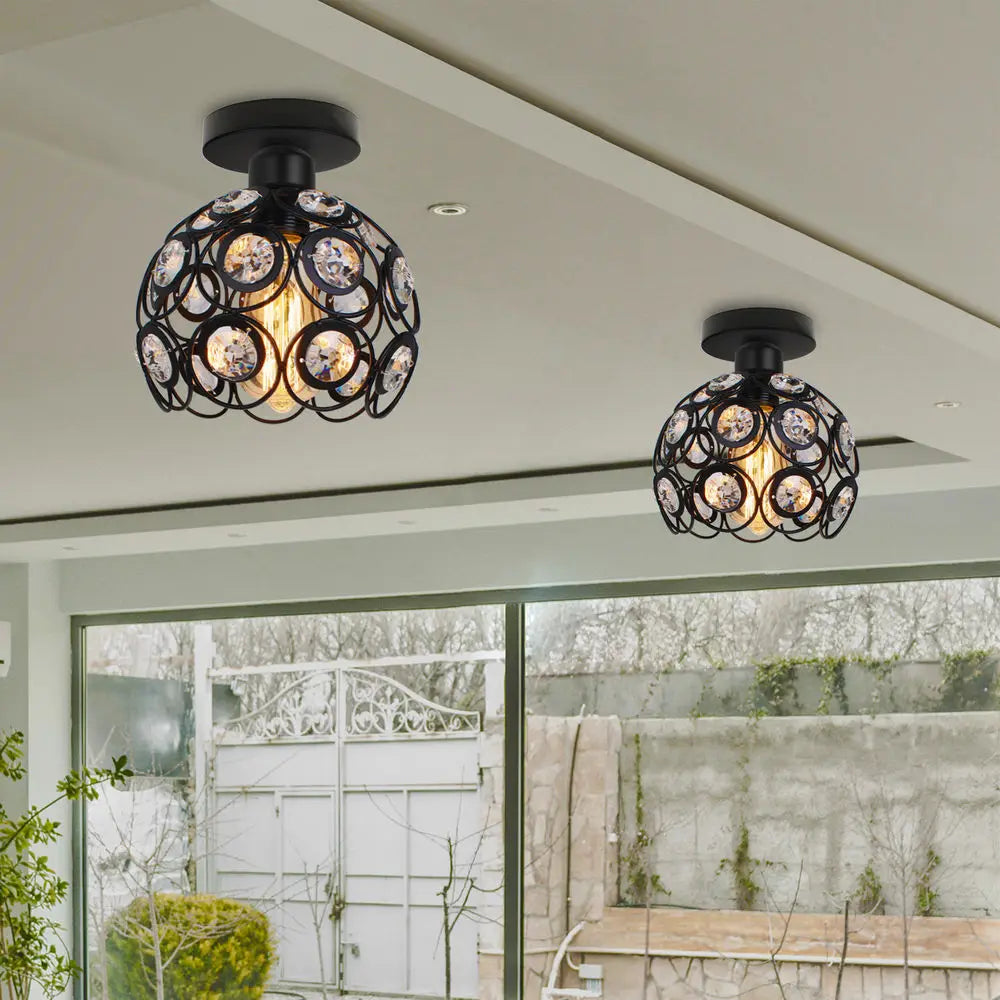 plafonniers modernes en cristal lustre éclairage décoratif pour maison - vue 4 sur 20