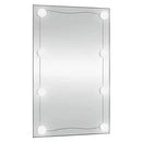 50x80 cm wall mirror with LED lights rectangular glass, home decoration wall Decker living room decoration
