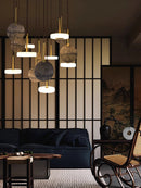 Deckenleuchte aus Marmor und Holz – moderne und elegante Pendelleuchte