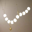 Moderne Pendelleuchte aus Glas mit LED-Beleuchtung