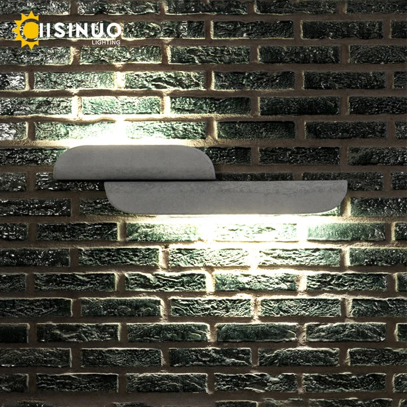 Applique murale extérieure extérieure IP65 étanche LED luminaires muraux finition blanche lumière en aluminium pour porte d'entrée de porche - vue 5 sur 10