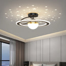 Plafond moderne à LEDs lumières salon chambre Simple personnalité en fer forgé rond maison salle à manger étude lampes d'éclairage intérieur