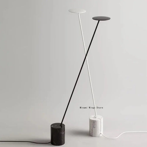Lampadaire moderne fer marbre nordique