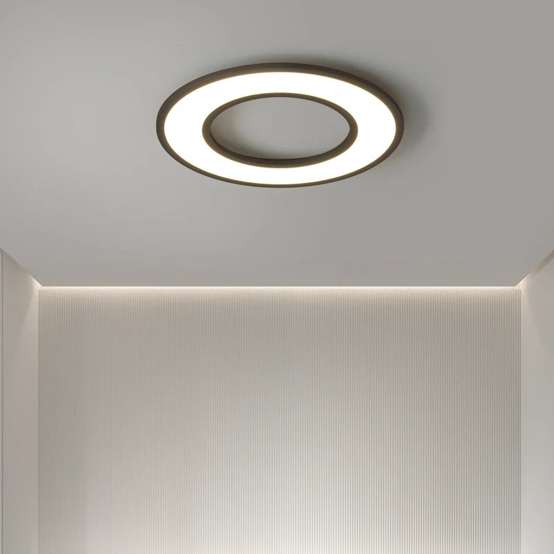 Plafonnier Circulaire Ultra-mince moderne à LEDs lumières pour salon éclairage intérieur décor à la maison Luminaria cuisine chambre - vue 7 sur 18