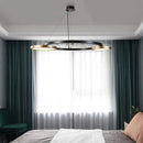 suspension à bande led en acier inoxydable design moderne pour intérieur