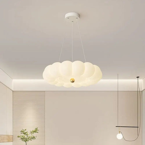 lustre moderne led avec suspension couronne option télécommande