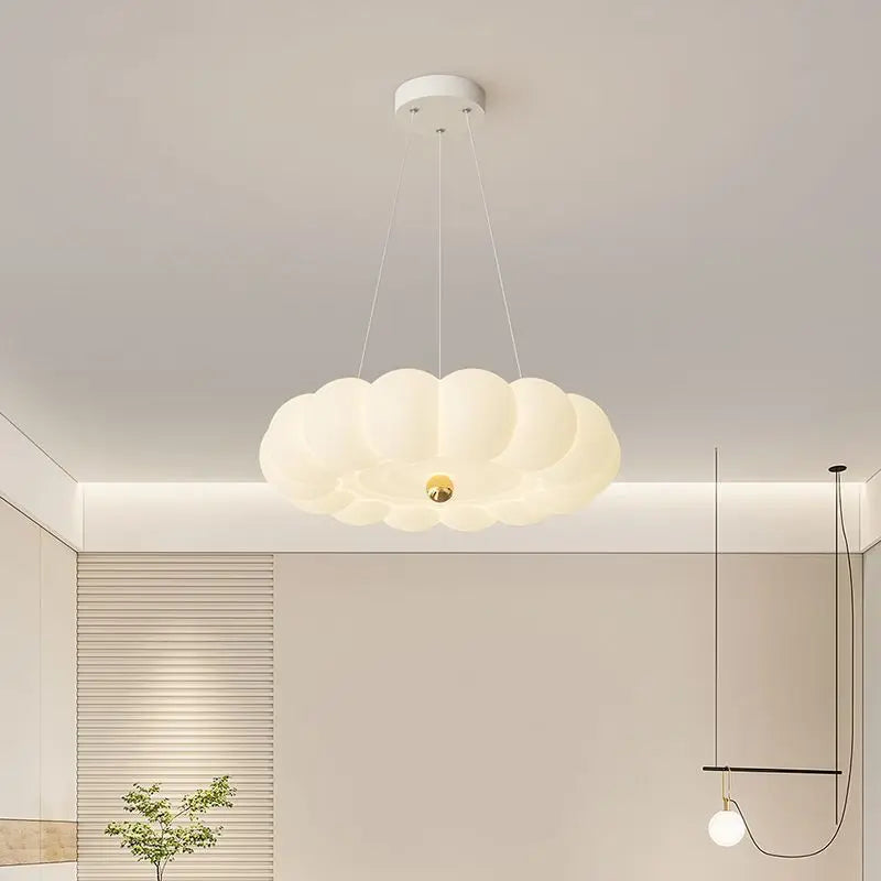 lustre moderne led avec suspension couronne option télécommande - vue 6 sur 12