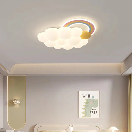LED-Deckenleuchte Wolke Regenbogen für Kinderzimmer - vue 3 sur 10
