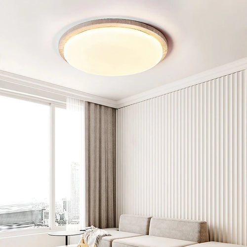 LED-Deckenleuchte Travertin-Stil Creme Modern Dekorativ für Wohnzimmer Flur Restaurant - vue 2 sur 6