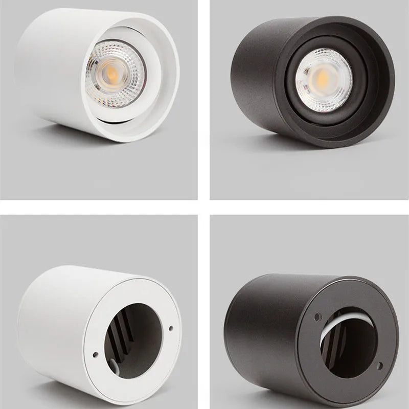 downlights led montés en surface réglables spots nordiques à intensité variable - vue 3 sur 5