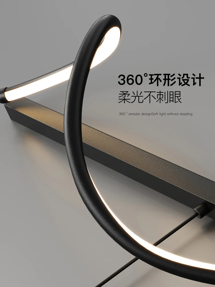 lustre led moderne simple nordique luxe luminaires intérieurs