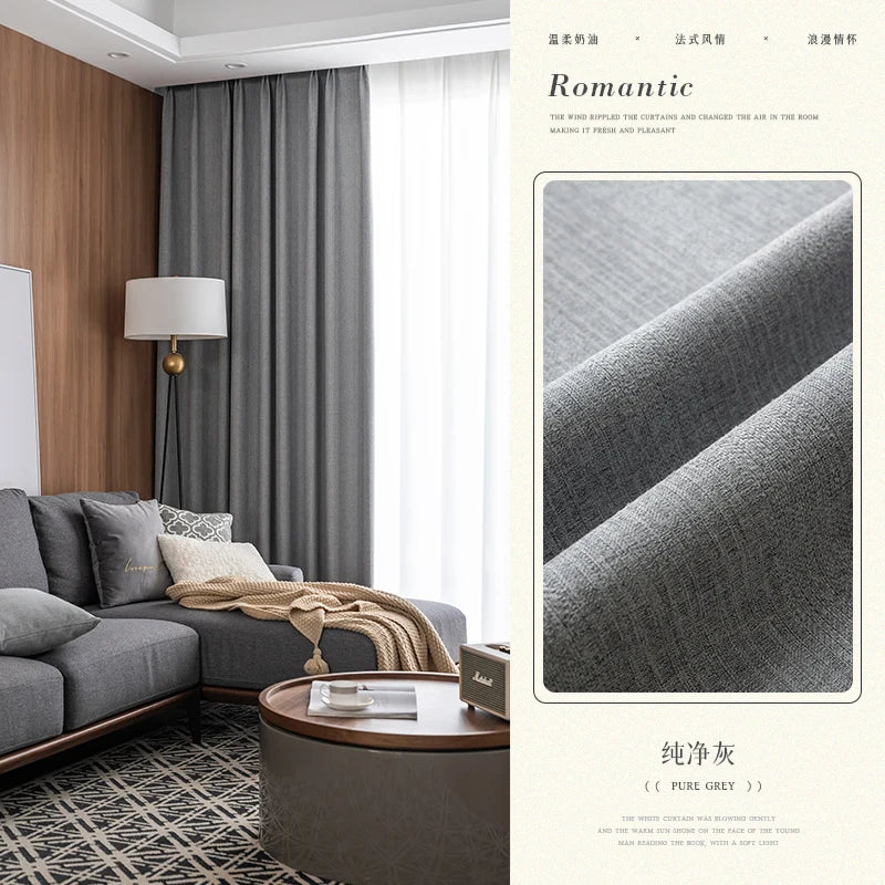 Rideau occultant moderne isolation lumière salon chambre fenêtre