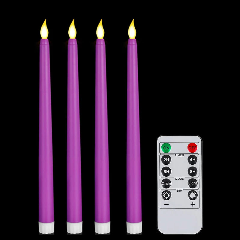 lot de 4 à 72 bougies LED scintillantes sans flamme avec télécommande - vue 14 sur 14