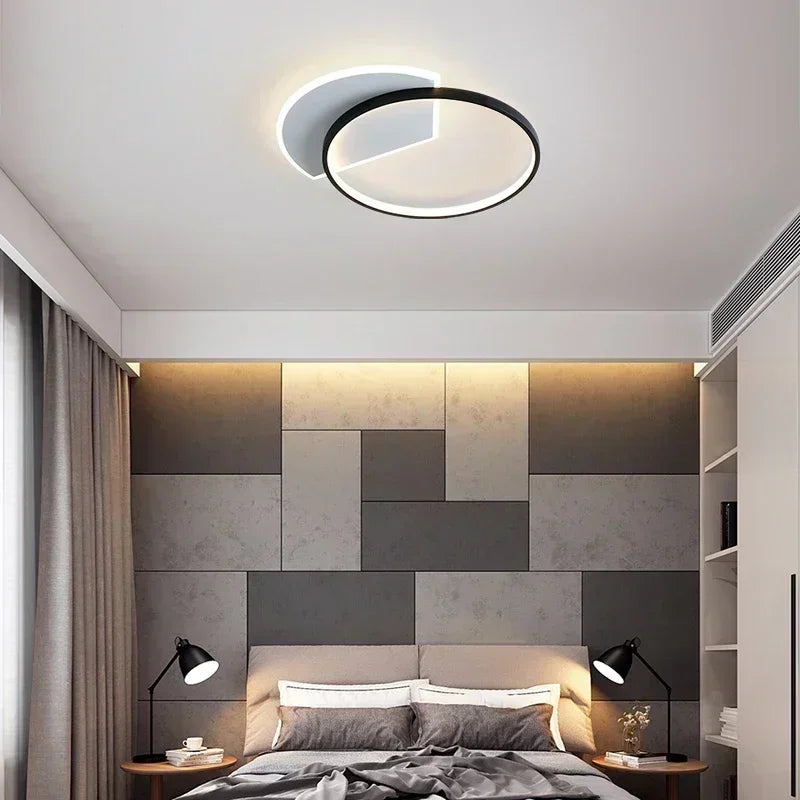 plafonnier led nordique lustre intérieur pour décoration maison - vue 5 sur 17
