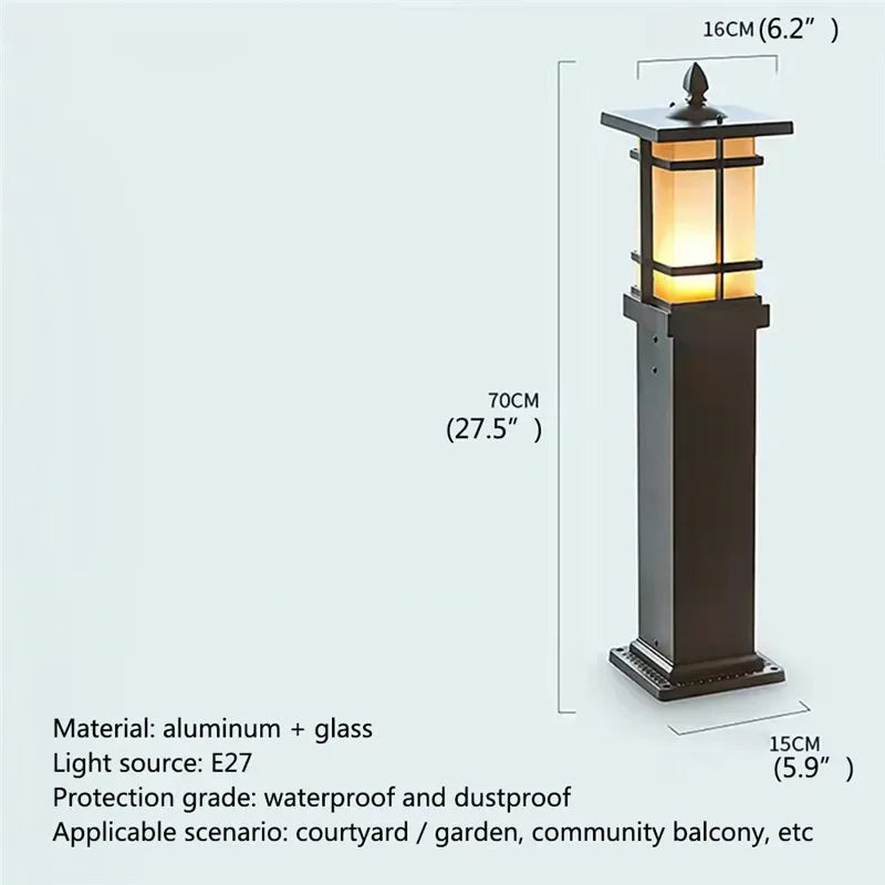 Moderne LED-Außenleuchte für Garten und Hof - vue 44 sur 47