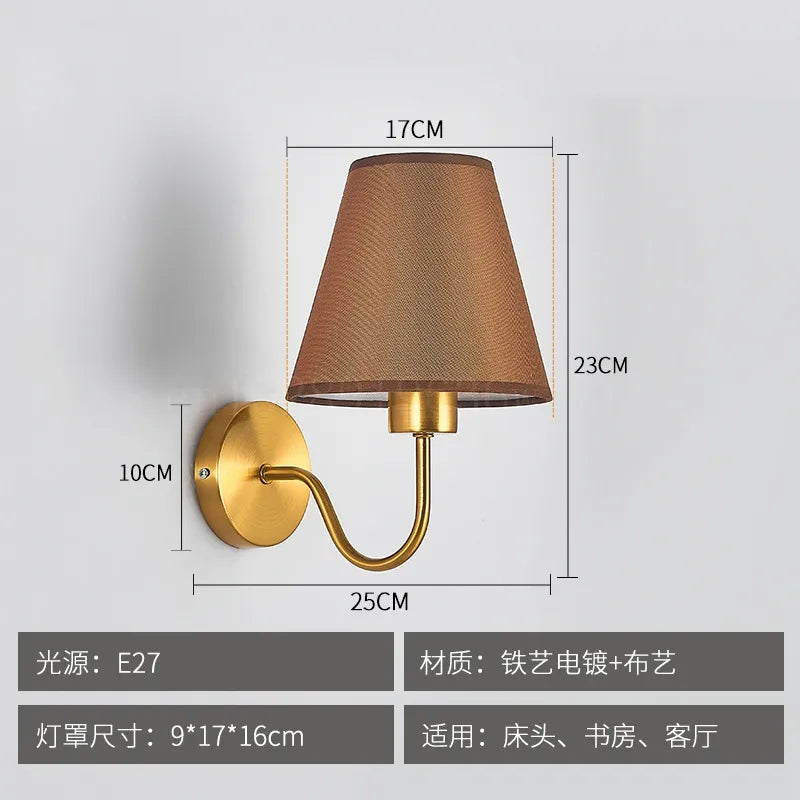 applique murale tissu led décoration intérieur éclairage - vue 9 sur 10