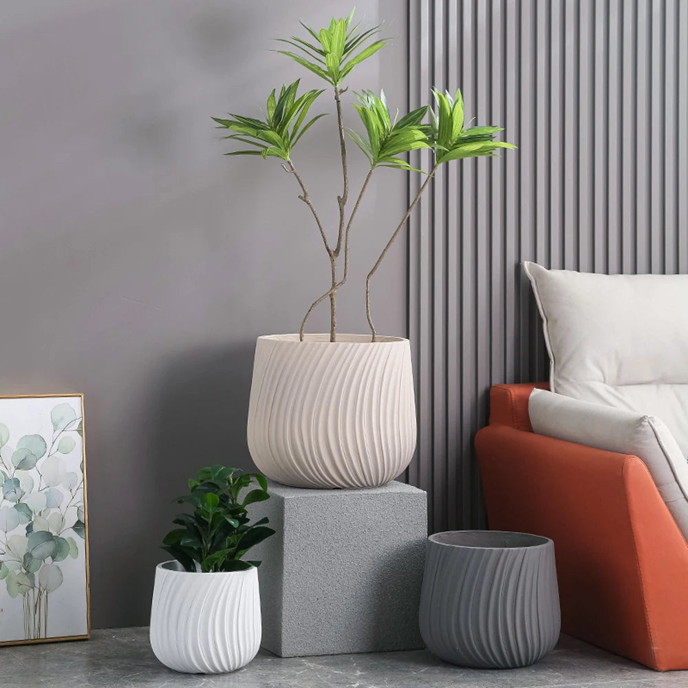 moule en silicone moderne pour pot de fleurs en béton léger et luxueux - vue 6 sur 22