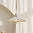 Suspension LED en céramique blanche de styliste