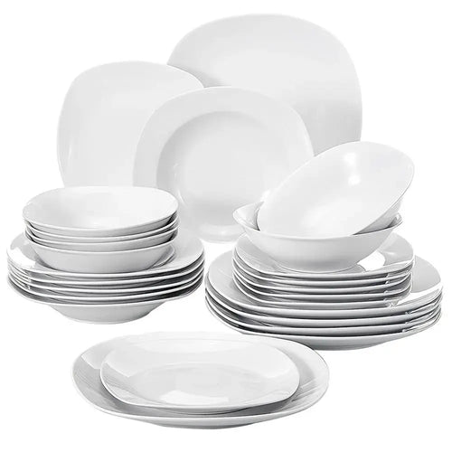Service de table porcelaine 24 48 pieces moderne
