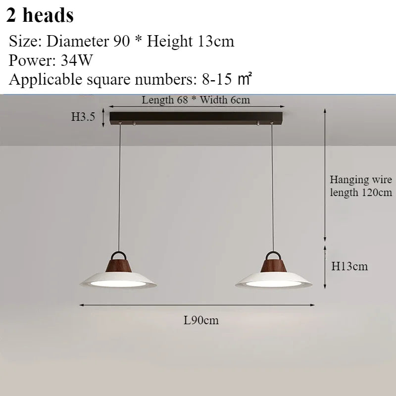 lustre moderne nordique créatif pour décoration intérieure avec lumières led - vue 15 sur 16