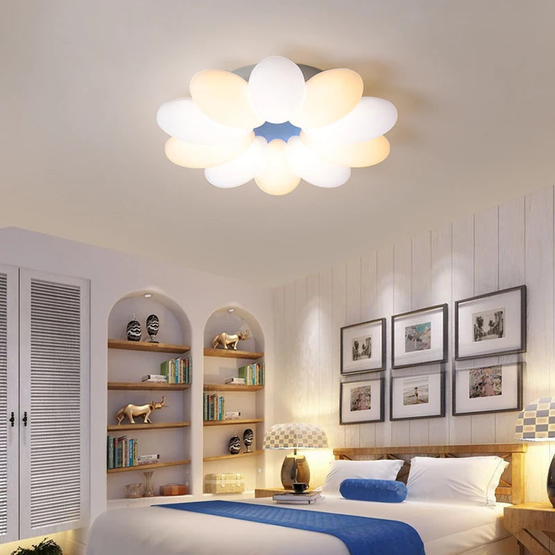 Plafonnier led créatif ovale pour éclairage quotidien intérieur - vue 6 sur 7