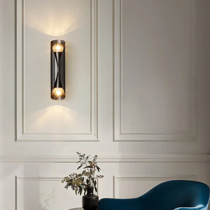 Applique murale led moderne de haute qualité en cuivre - vue 3 sur 8