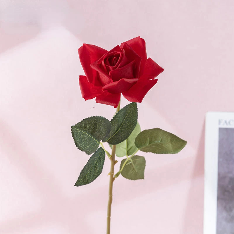 fleurs artificielles réalistes roses pour décoration intérieure