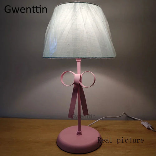 lampe de bureau moderne à nœud papillon pour chambre décorative - vue 5 sur 14