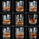 Verres cristal relief whisky vin biere pour table