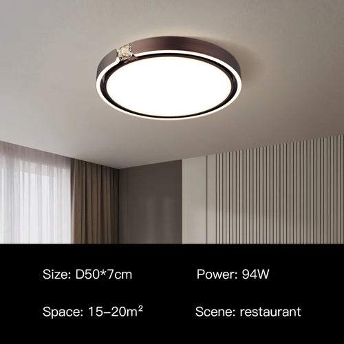 Moderner Deckenleuchte mit luxuriösem Ringdesign für den Innenbereich - vue 11 sur 12
