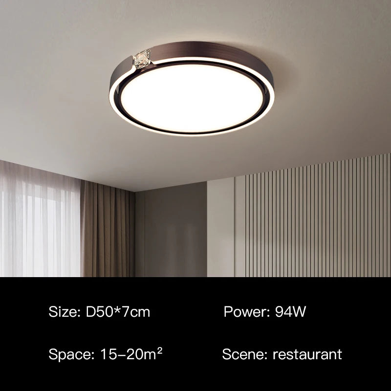 Moderner Deckenleuchte mit luxuriösem Ringdesign für den Innenbereich - vue 10 sur 12