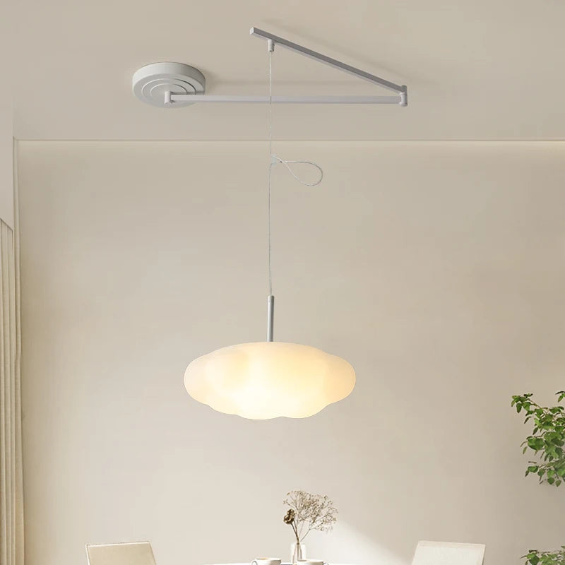 Simple moderne nouvelle crème nuage LED Lustres lumière pour Restaurant salon salle à manger chambre d'enfants couloir suspendus Lustres - vue 5 sur 10